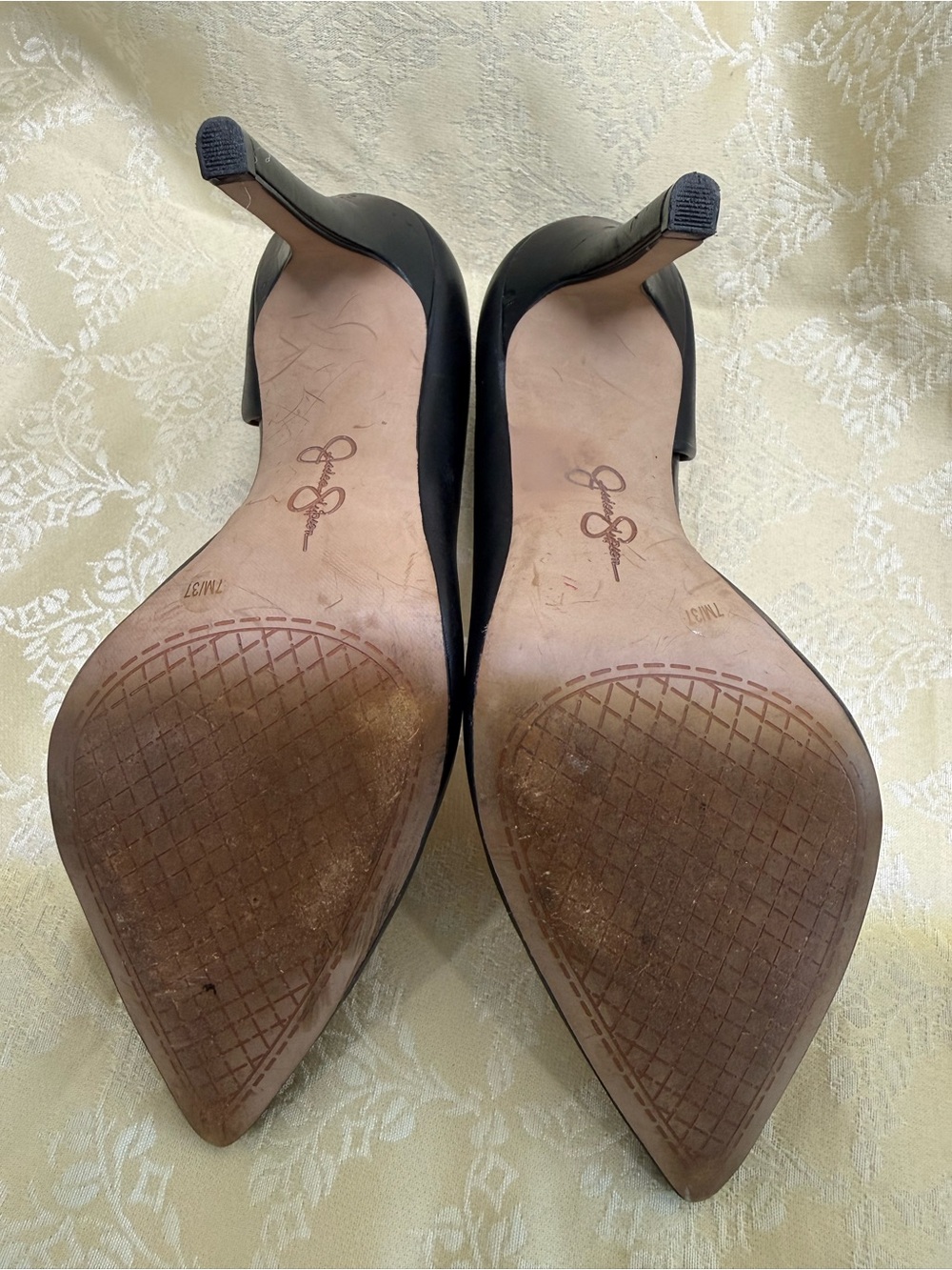 Jessica Simpson Black Pointed-Toe Stiletto Pumps - Picture 5 of 5